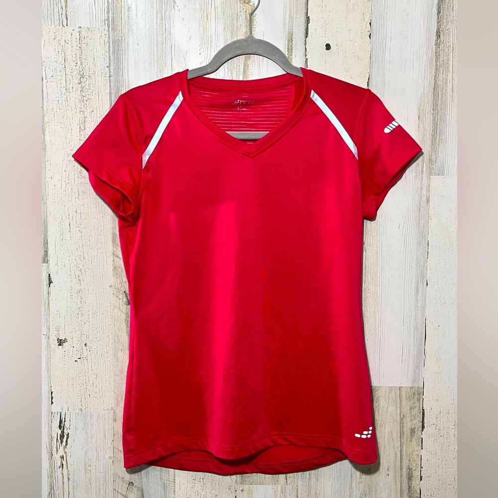BCG Pink V-Neck Short Sleeve Athletic Performance T-Shirt Small